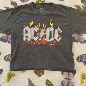 AC/DC Cropped Shirt